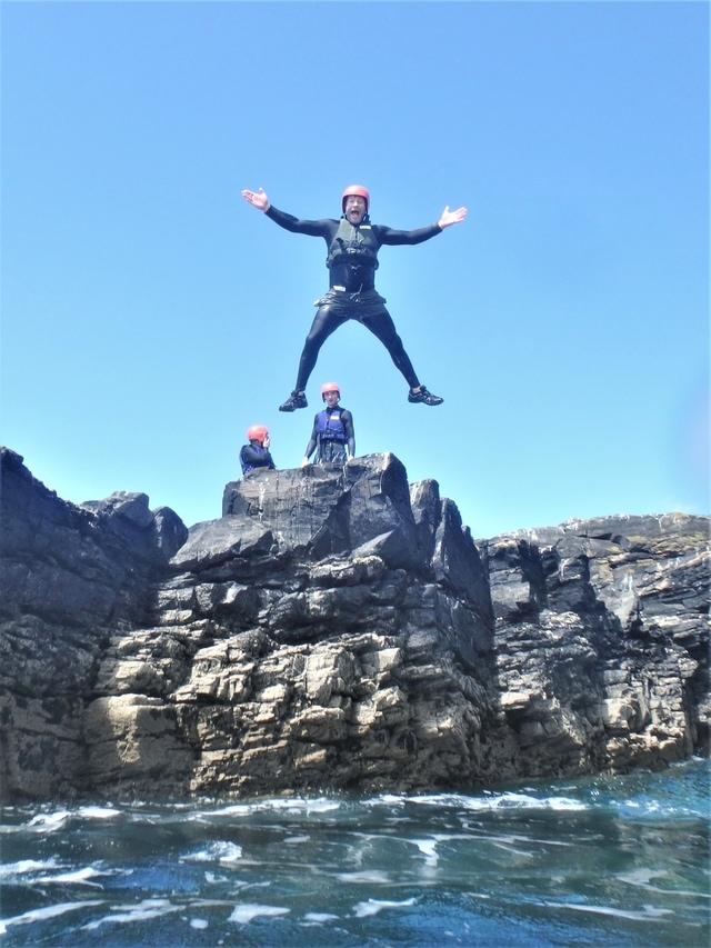 The best Coasteering in Cornwall is with Kernow COASTEERING at Praa Sands