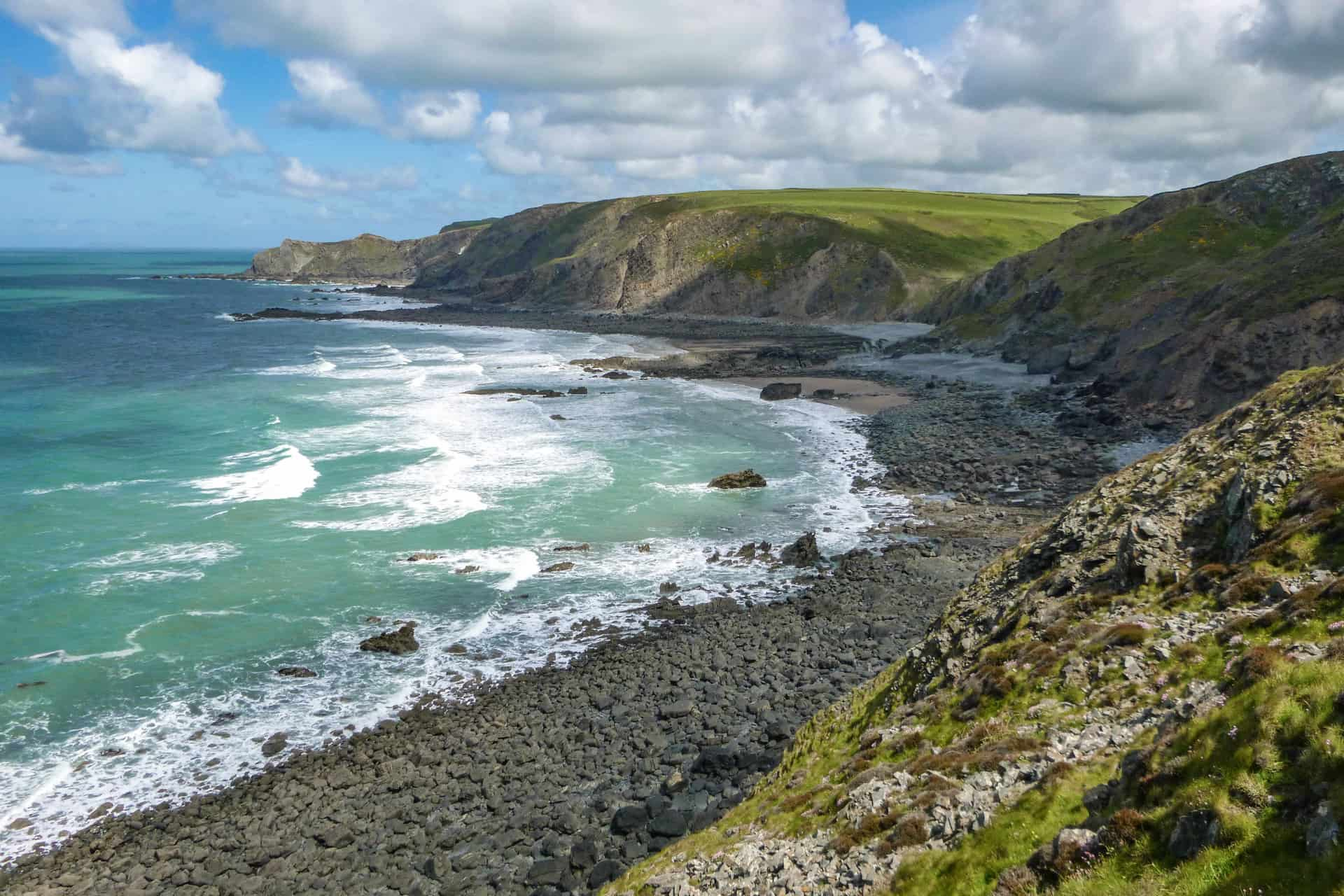 Coasteering Cornwall in its entirety. Are the endless boulder beaches near Bude coasteering?