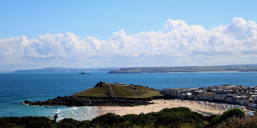 Porthmeor Beach in St. Ives. A fantastic surfing beach, and just around the corner from some amazing coasteering