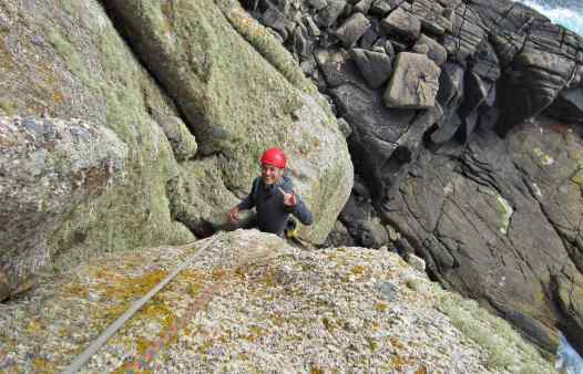 Rock climbing on Cornwall with Kernow Coasteering