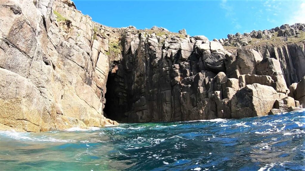 Dutchman’s Zawn sea cave on the Atlantic coast, one of the most impressive sea caves in Cornwall