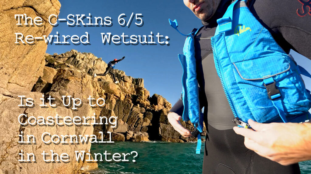 Coasteering in Cornwall in the C-Skins Rewired 6/5 Winter Wetsuit