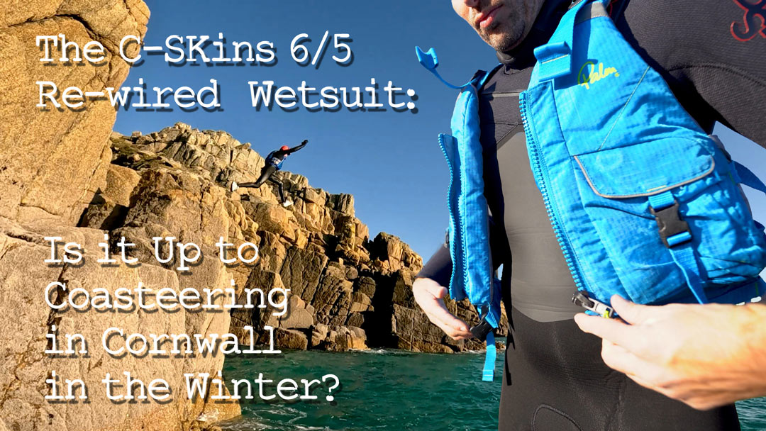 Coasteering in Cornwall in the C-Skins Rewired 6/5 Winter Wetsuit