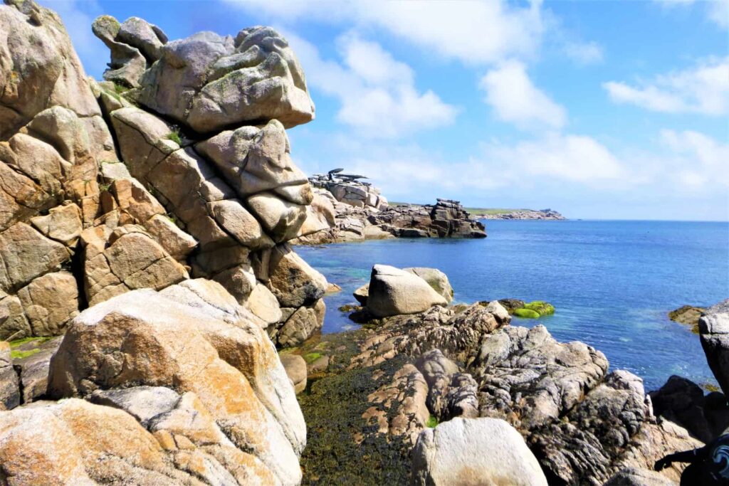Looking at Pulpit Rock from Piper's Hole at Peninnis Head, Isles of Scilly
