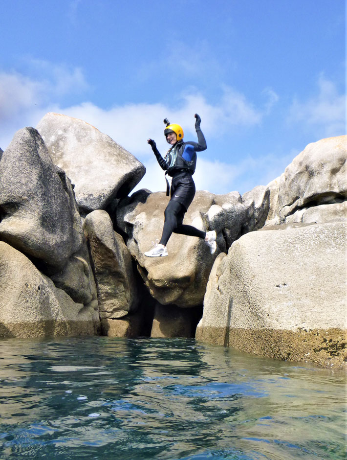 Coastal adventures with Kernow Coasteering are among the most fun things to do in Cornwall.
