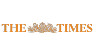 The Times logo – Featured article about Kernow Coasteering